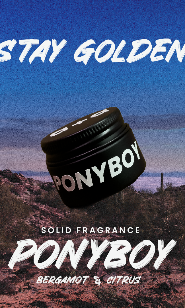 Ponyboy Solid Fragrance by archer+alex promo photo used on instagram